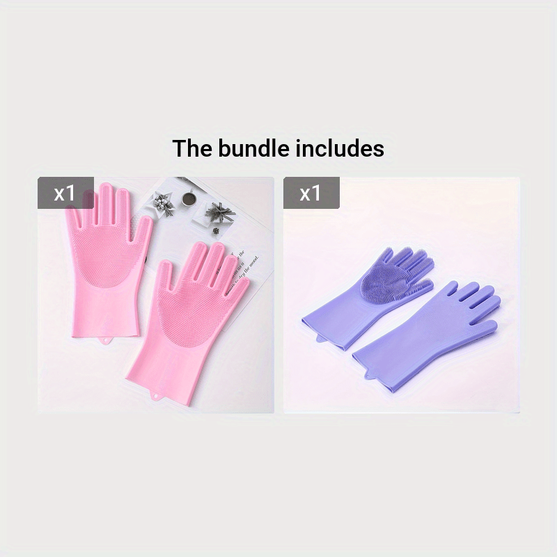 Gants de toilettage en silicone pour chiens - Gants de toilette doux pour animaux de compagnie 🚿🧼