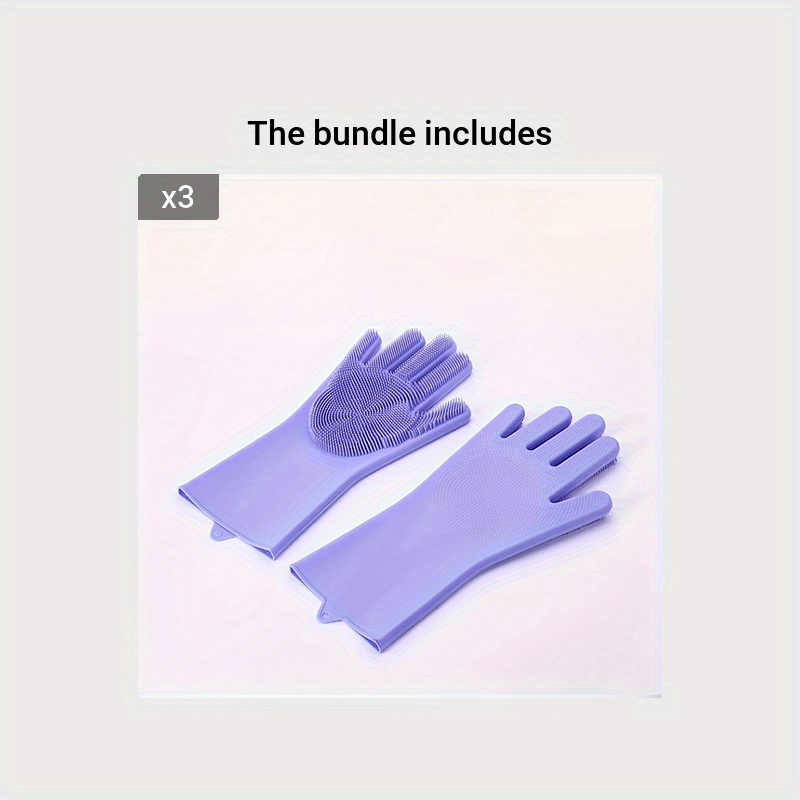 Gants de toilettage en silicone pour chiens - Gants de toilette doux pour animaux de compagnie 🚿🧼