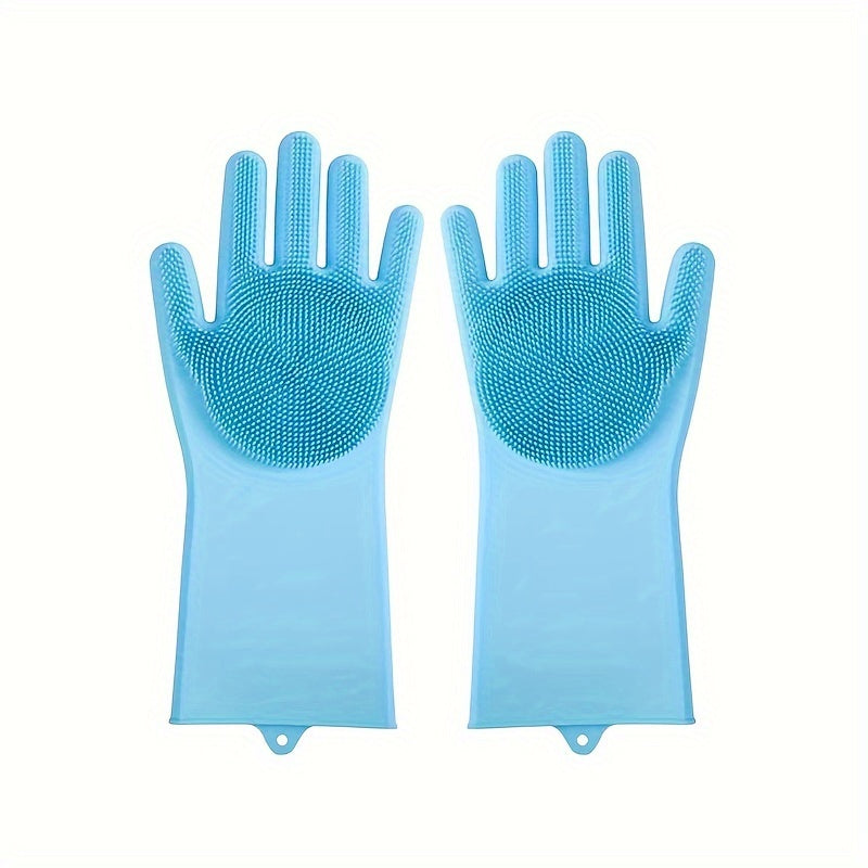 Gants de toilettage en silicone pour chiens - Gants de toilette doux pour animaux de compagnie 🚿🧼