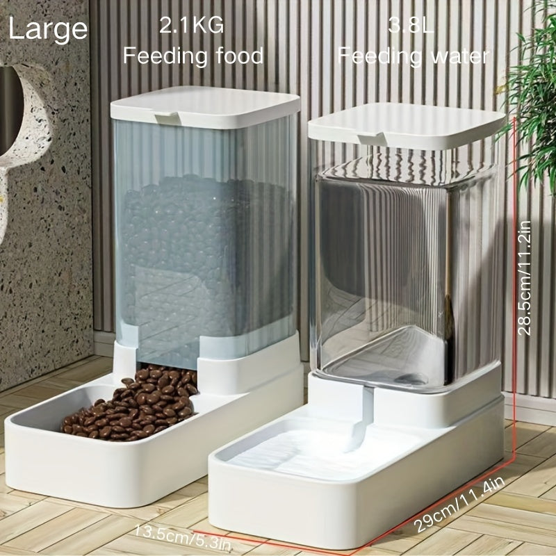 Distributeur automatique d’eau et de nourriture pour chiens et chats