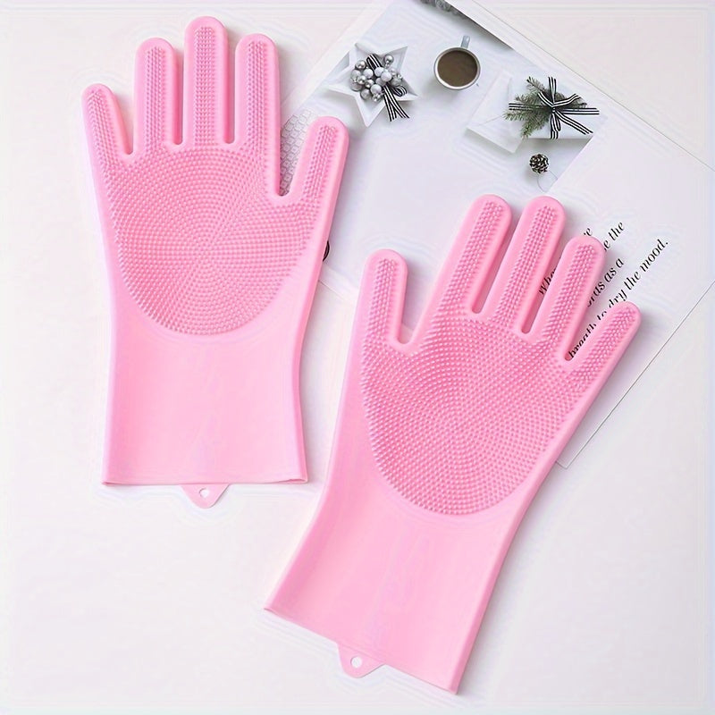 Gants de toilettage en silicone pour chiens - Gants de toilette doux pour animaux de compagnie 🚿🧼