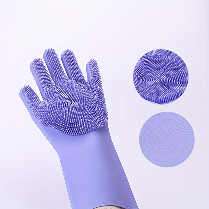 Gants de toilettage en silicone pour chiens - Gants de toilette doux pour animaux de compagnie 🚿🧼