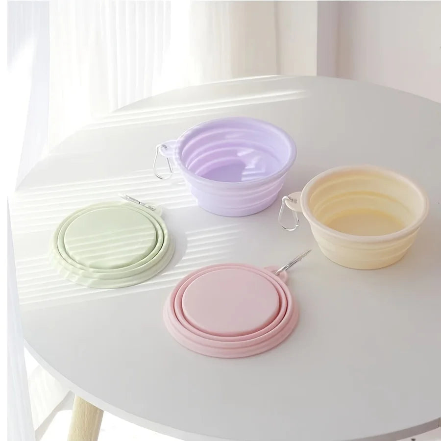 Gamelles Pliable en silicone parfaite pour les promenades