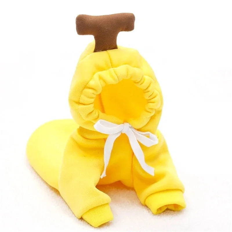 Sweat à capuche fruité pour chien – Vêtement chaud en polaire, déguisement mignon pour petits chiens et chiots (Chihuahua, Bouledogue, etc.)