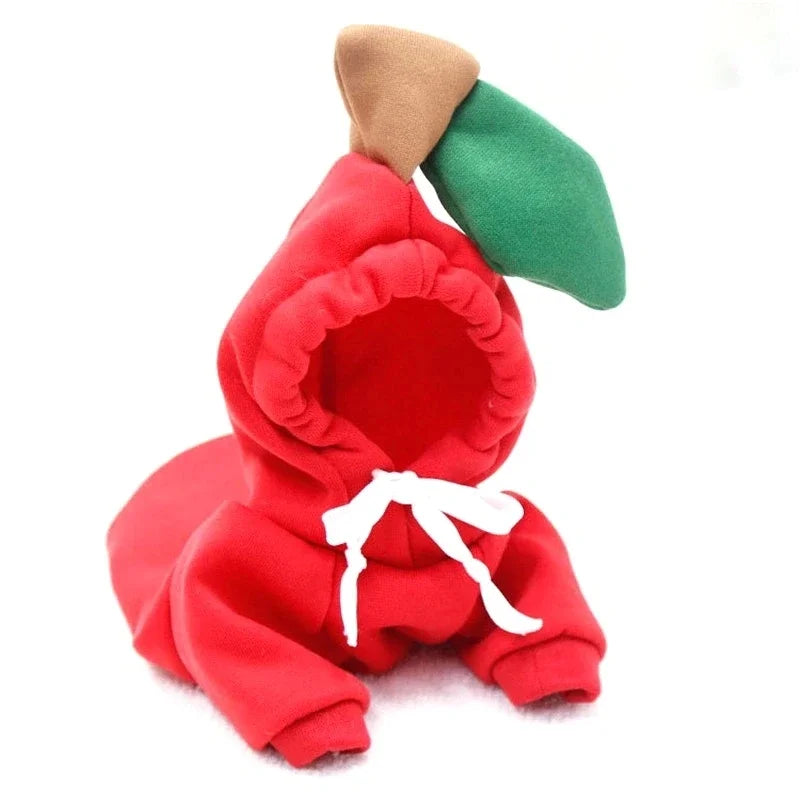 Sweat à capuche fruité pour chien – Vêtement chaud en polaire, déguisement mignon pour petits chiens et chiots (Chihuahua, Bouledogue, etc.)